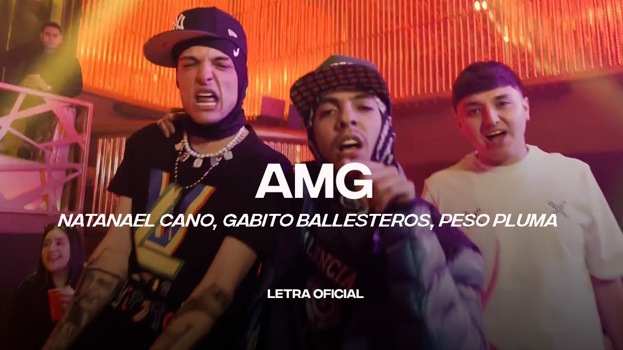 Natanael Cano, Gabito Ballesteros, Peso Pluma - AMG (Lyric Video) | CantoYo