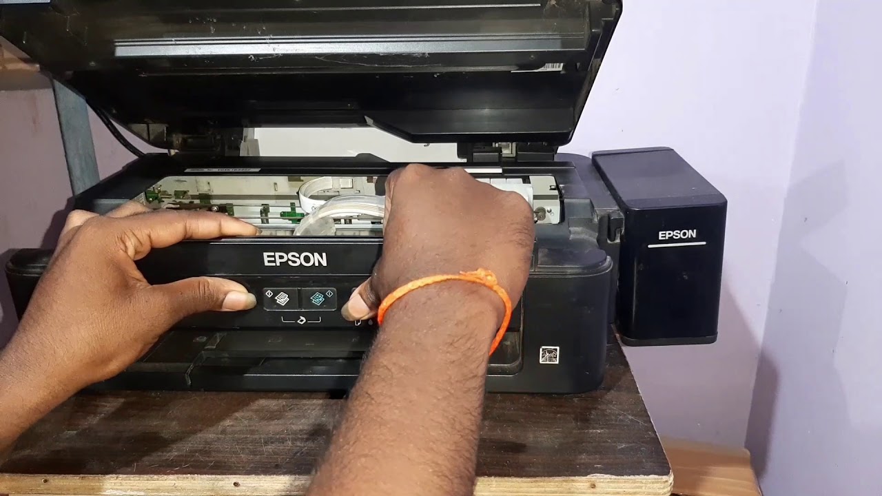 how to clean printer head at home epson l22o || sai vamsi technology