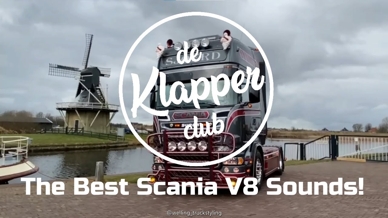 The Best Scania V8 Open Pipe Sounds! | Klapper Compilatie #5