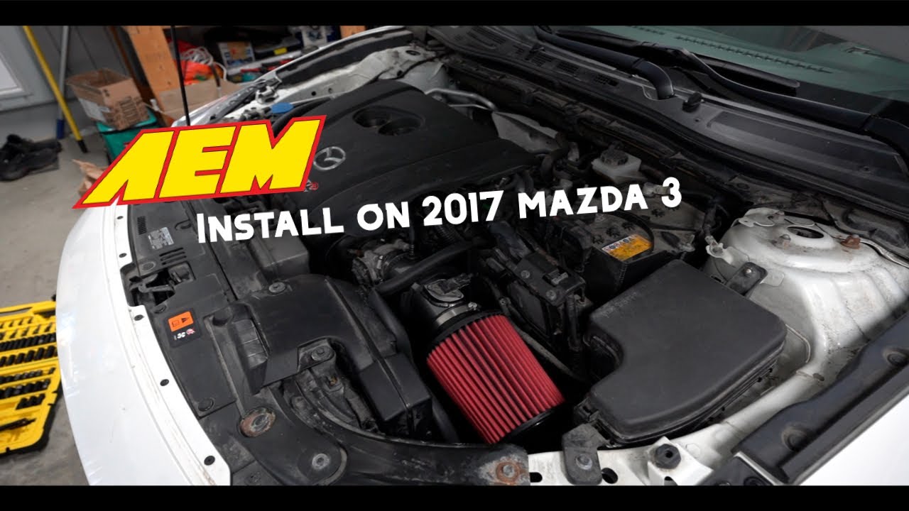 AEM intake install on MAZDA 3 2.5L