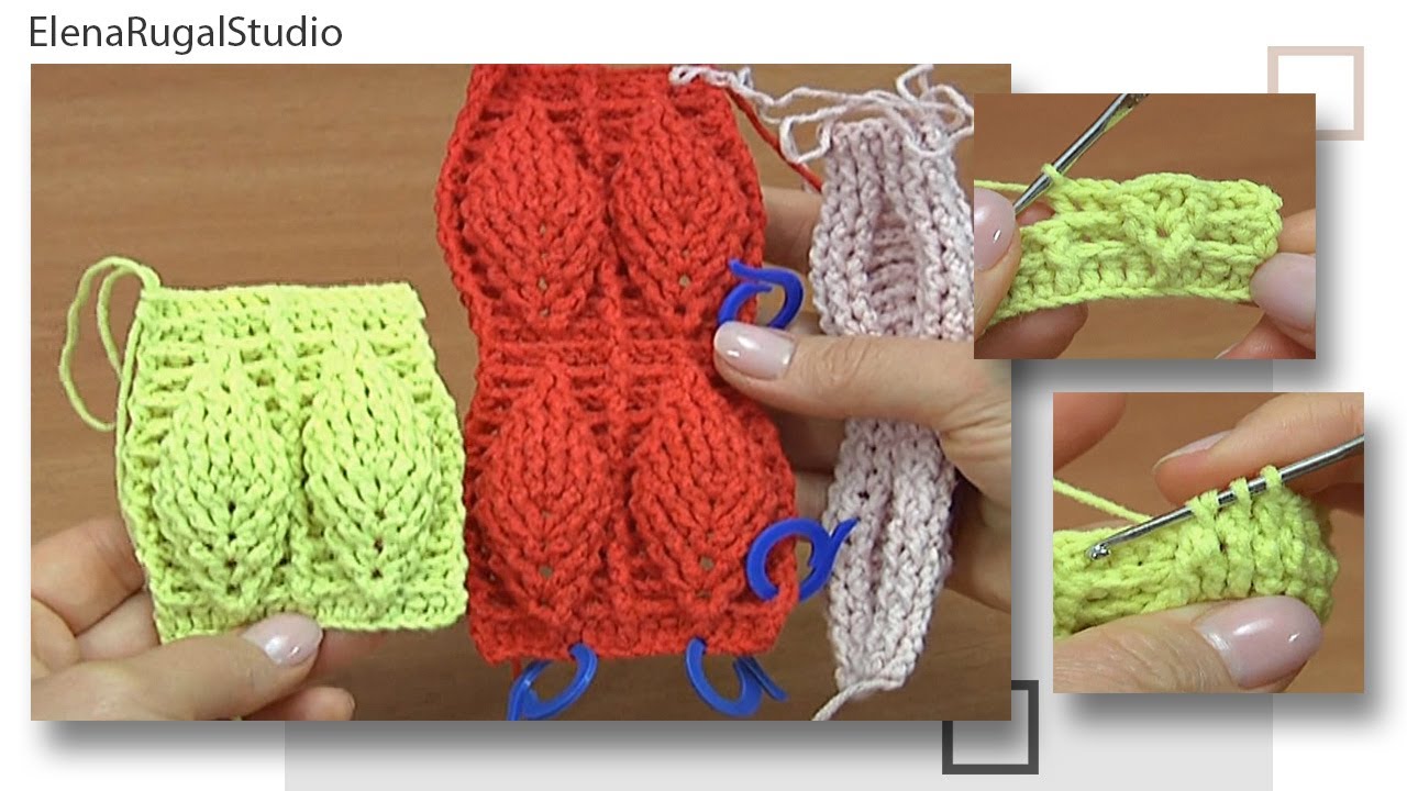 Crochet Leaf Stitch Pattern