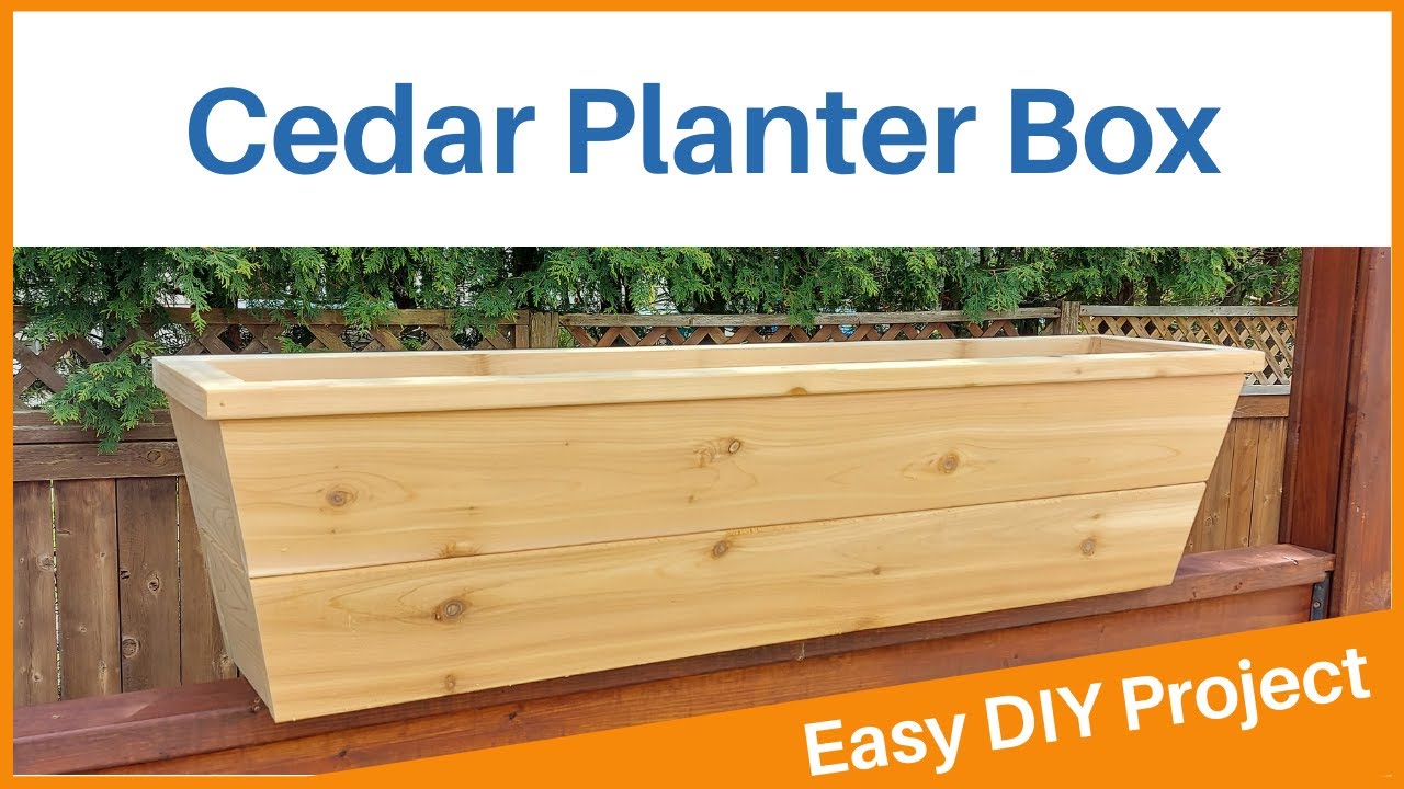 Build Your Own Cedar Herb Planter Box [Easy to Build]