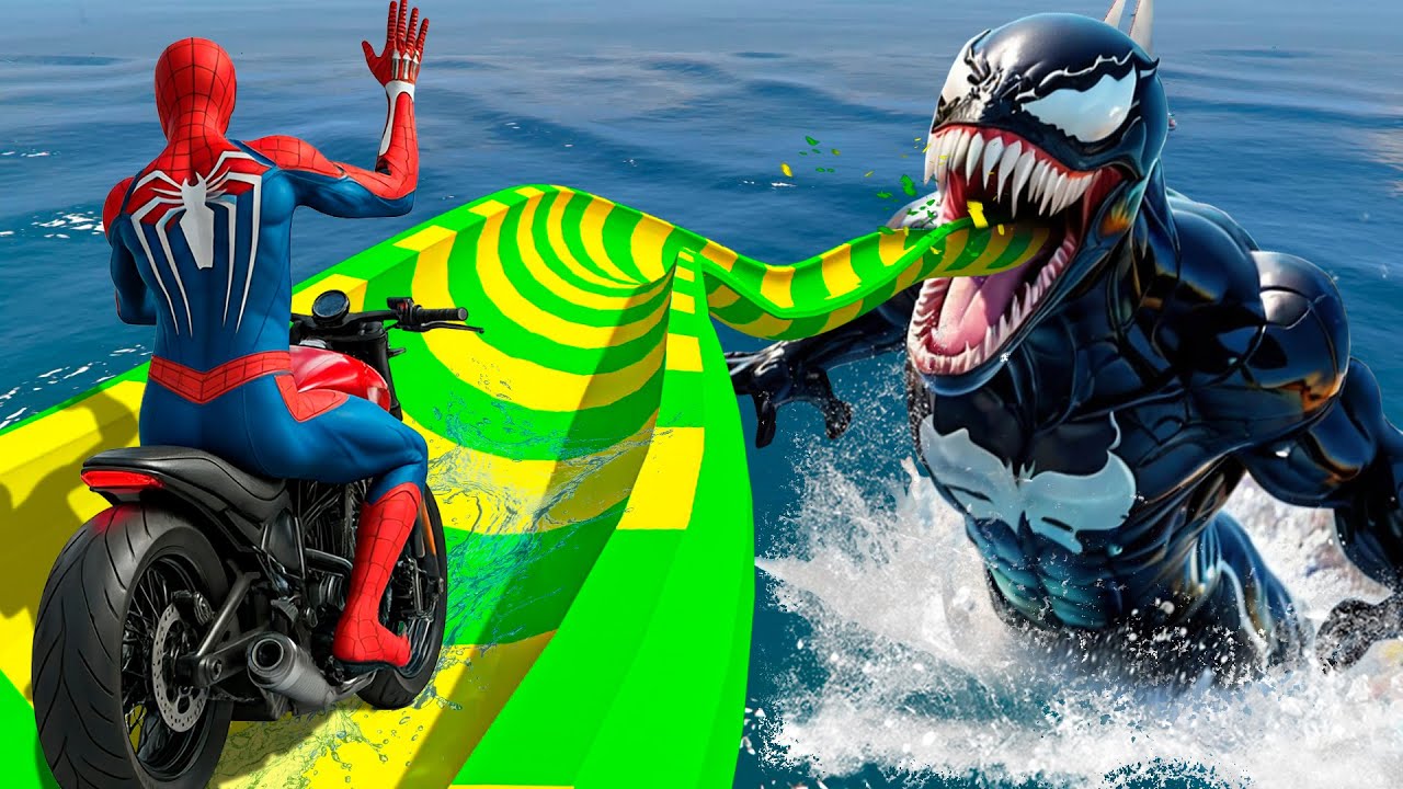 Who is Faster? Spider-Man VS Giant Monsters - Epic Race!