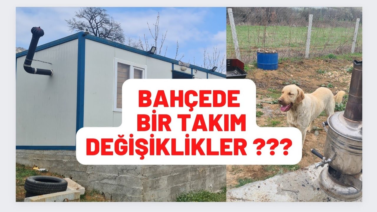 Bahçedeki Değişiklikler / Konteyner Dağ Evi / Hobi Bahçesi Son Durum / Konteyner Su basmanı