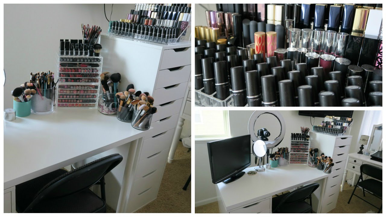 Makeup Collection 2016 | Organization & Room Tour