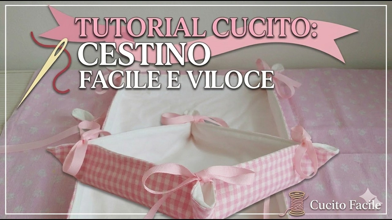 TUTORIAL Cestino porta oggetti Facile per principianti