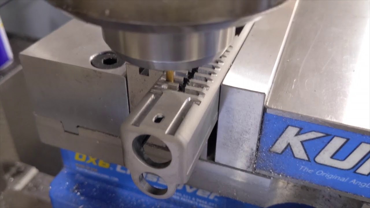 Machining an Aztec Pattern on a Glock 22 slide