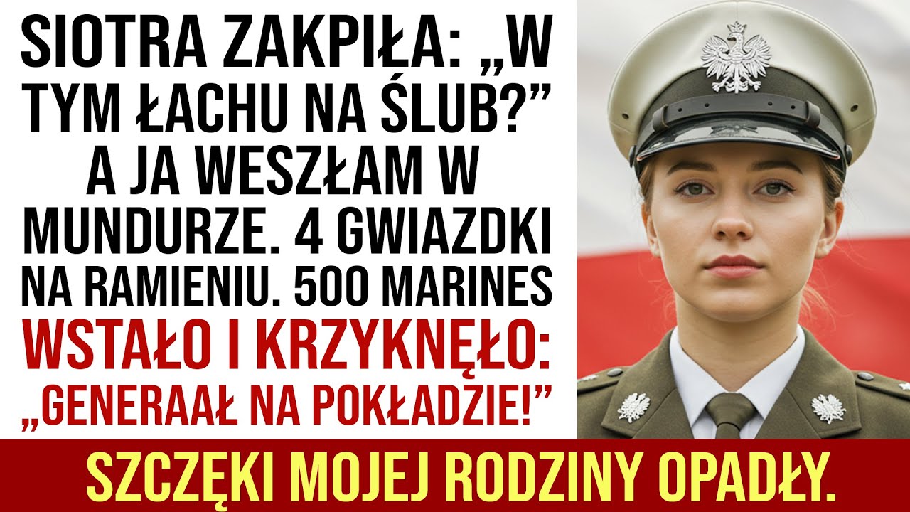Siostra Wyśmiała Mnie Na Moim Weselu — Aż 500 Marines Wstało: „GENERAAŁ NA POKŁADZIE!”