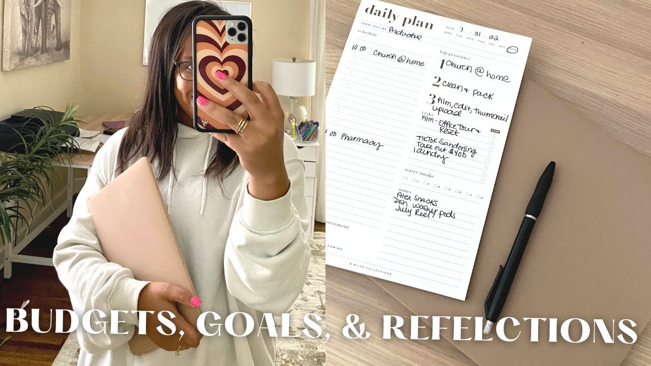 AUGUST MONTHLY RESET | planning, setting goals, & creating a budget
