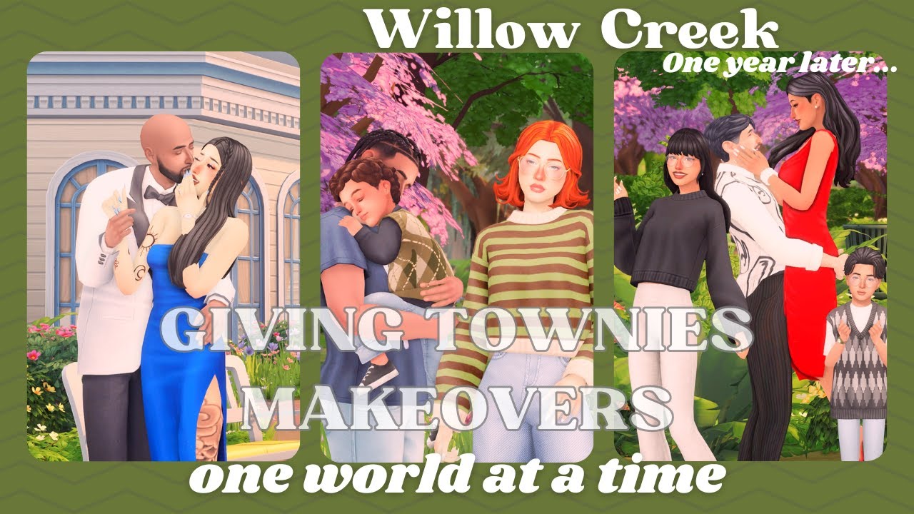 Giving Sims townies makeovers one world at a time: Willow Creek One Year Later...