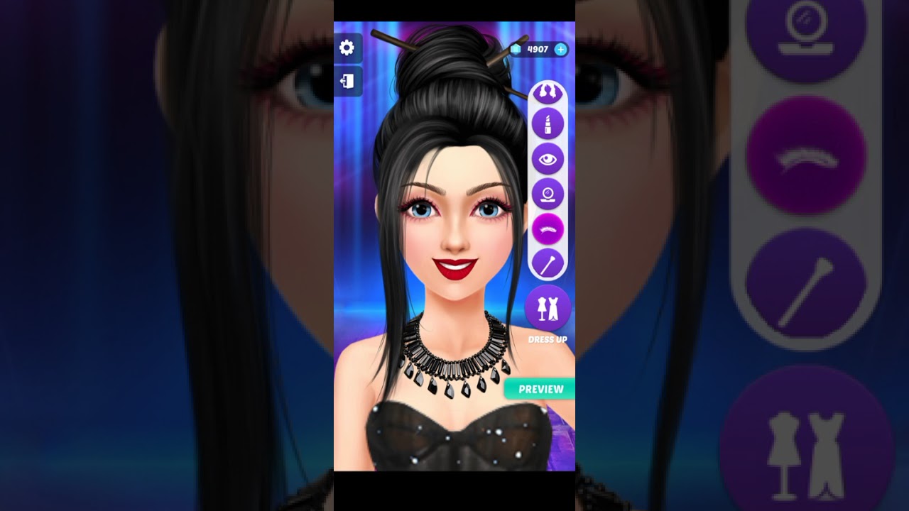 Cute barbie doll black long frock fashion show compilation 😘