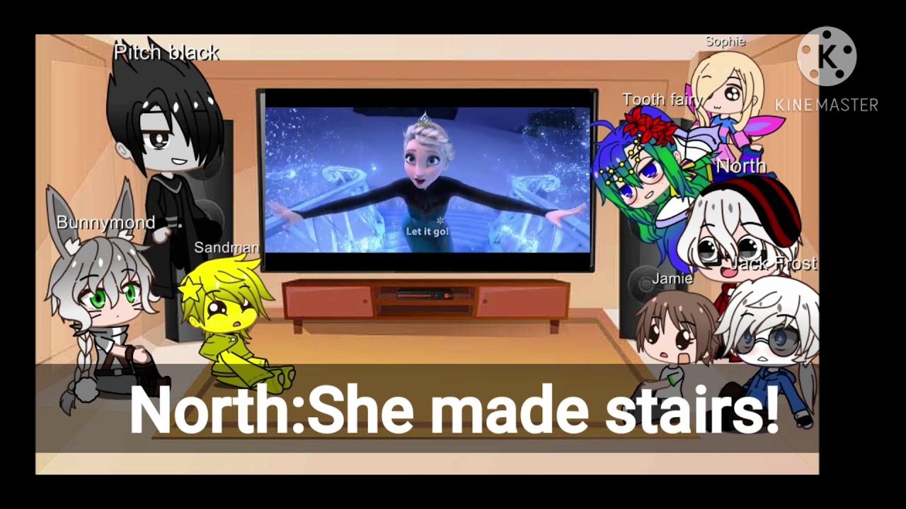 //Rise of the guardians react to Elsa//