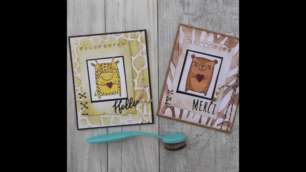 CARTE AVEC LES NOUVEAUX TAMPONS CLEAR ACTION