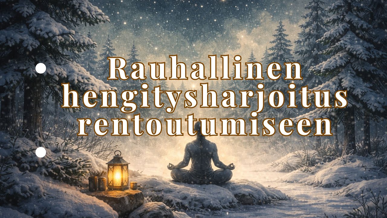 Rauhallinen hengitysharjoitus rentoutumiseen