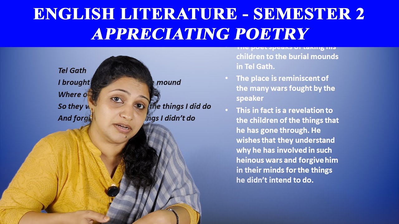 Anniversaries of War by Yehuda Amichai(Poem) | Appreciating Poetry Sem 2 |  Christ OpenCourseWare