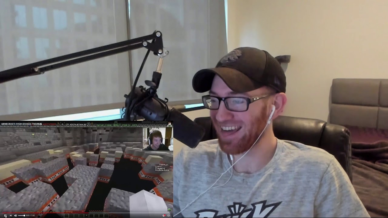 REACTING TO OLD VIDEOS | MINECRAFT TNT RUN SCUMP RAGE FUNNY MOMENTS | OpTicBigTymeR