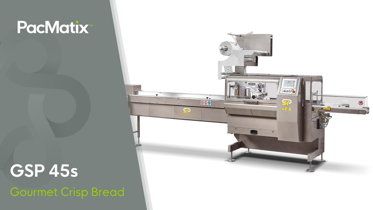 GSP 45s Flow Wrapper Packaging Gourmet Crispbread Trays | PacMatix Pty Ltd