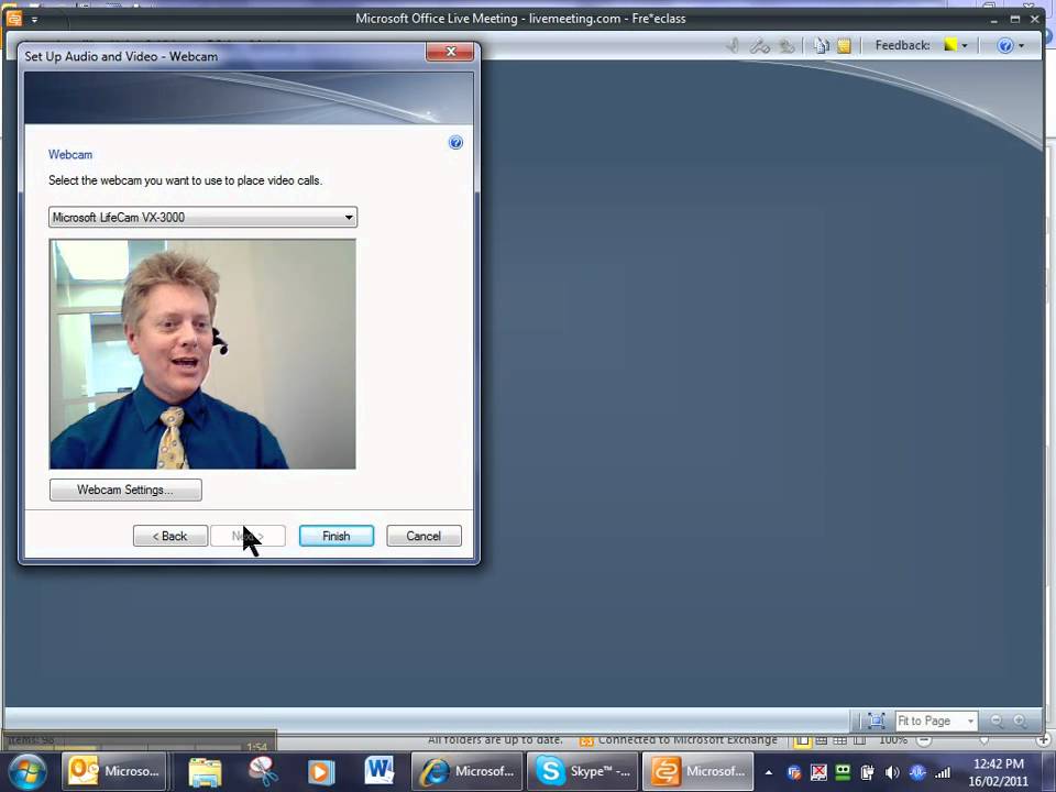 How to Set up Audio in Live Meeting