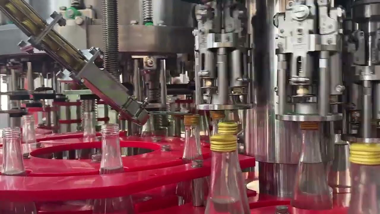 8000-bottle glass sparkling water filling machine