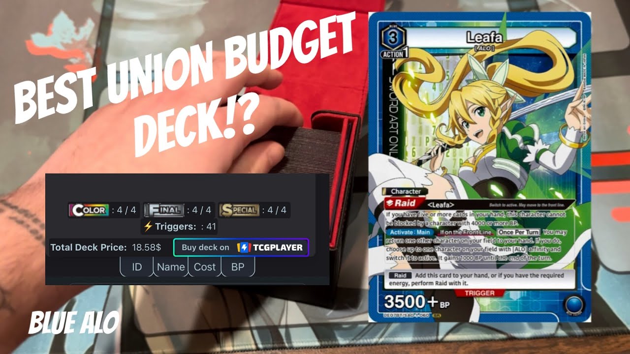 BEST UNION BUDGET DECK!? (Blue ALO Sword Art Build)