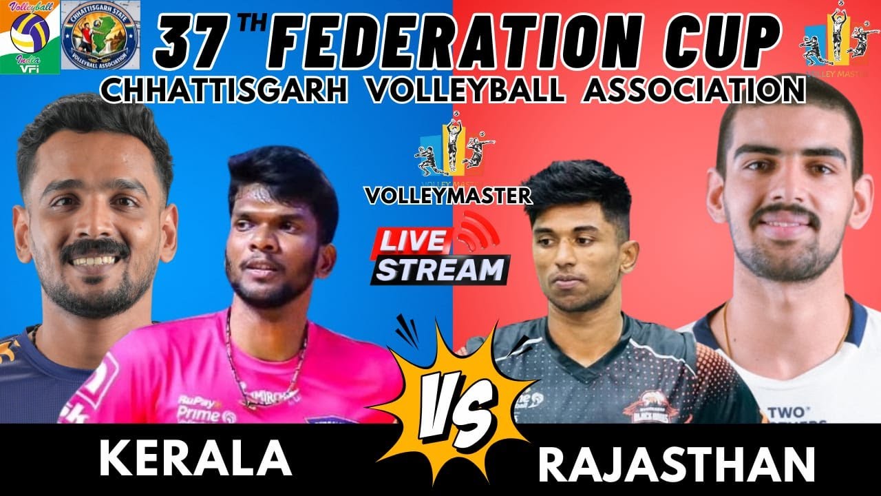 DAY 2 | MEN | KERALA VS RAJASTHAN | 37TH FEDERATION CUP VOLLEYBALL 2026 CHATTISGARH