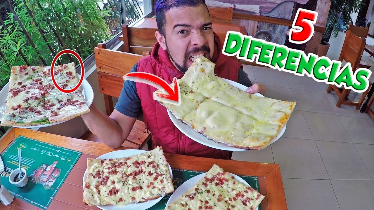 Así es la PIZZA en URUGUAY No lo Creerás / 5 Diferencias / Piza