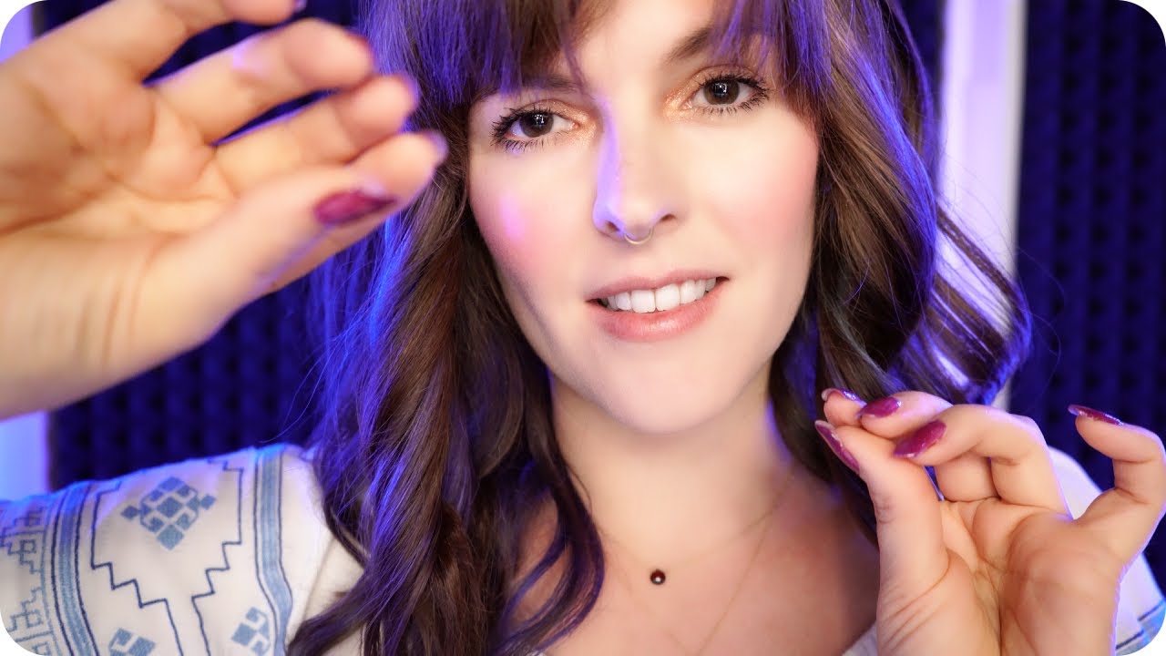 ASMR Plucking and Flicking Away Negative Energy ♡