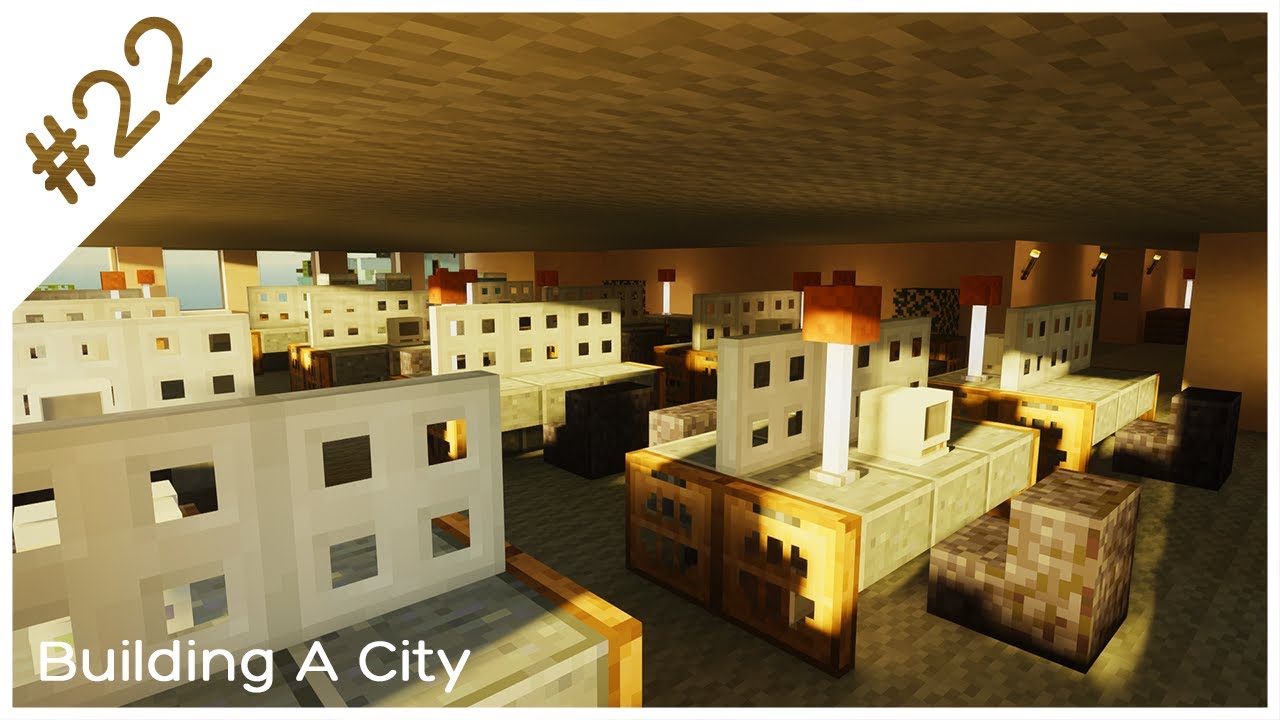 Building A City #22 (S2) // Interior // Minecraft Timelapse