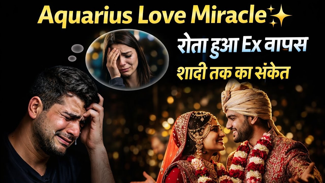 Aquarius Love Miracle ✨ रोता हुआ Ex वापस | शादी तक का संकेत