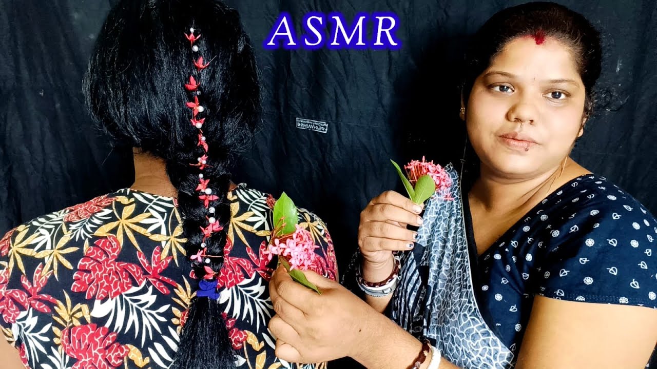 ASMR~ Doing My Elder Brother Festival Hair style Binding (Tingle's )@asmrsangi7044  💆💈🪮🌹
