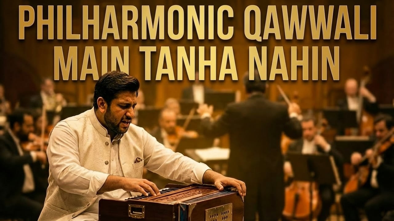Philharmonic Orchestra Qawwali | میں تنہا نہیں | Royal Albert Hall | Taj Izhar