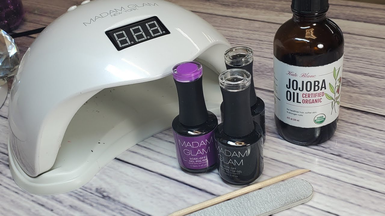 Madam Glam DIY Home Gel Polish Manicure | How to at home gel polish