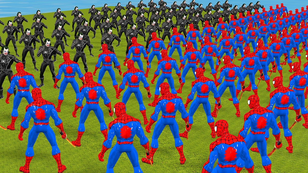 Game playing Spider Man Team Attacked by Avengers Joker vs Venom|Movie to Rescue Female Spider Man