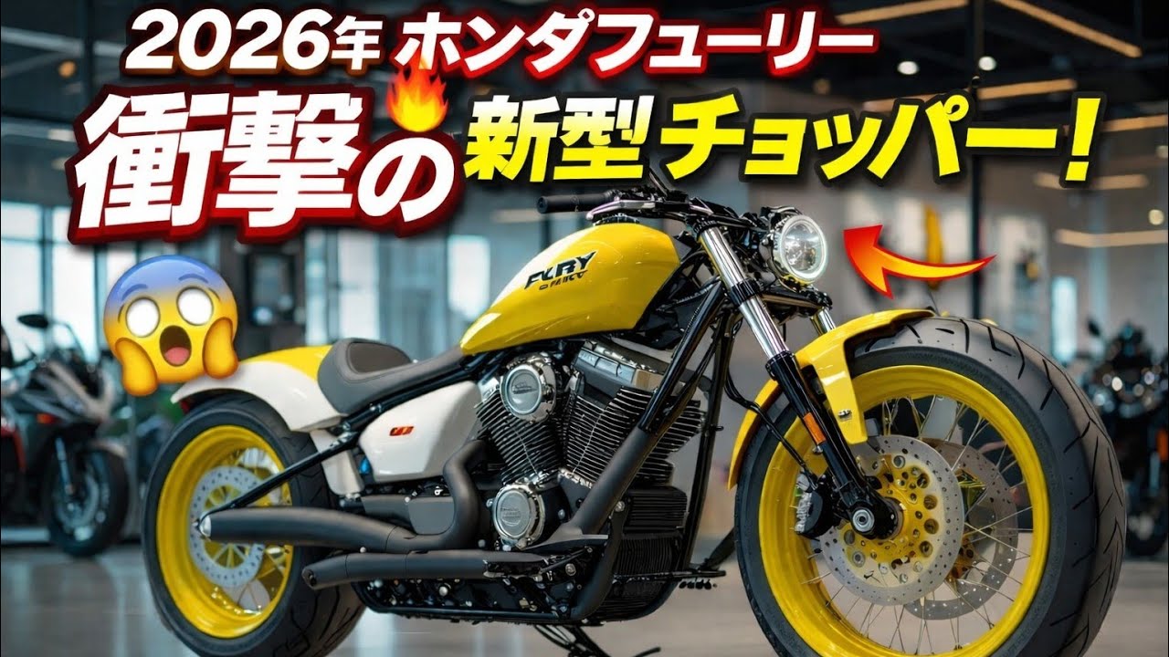 2026年ホンダ・フューリー｜究極の純正チョッパーが復活！🔥🏍️