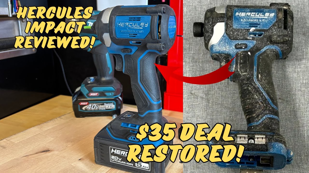 Hercules 20v Impact Driver FOR $35! | Restoration and Review | AMAZING VALUE!