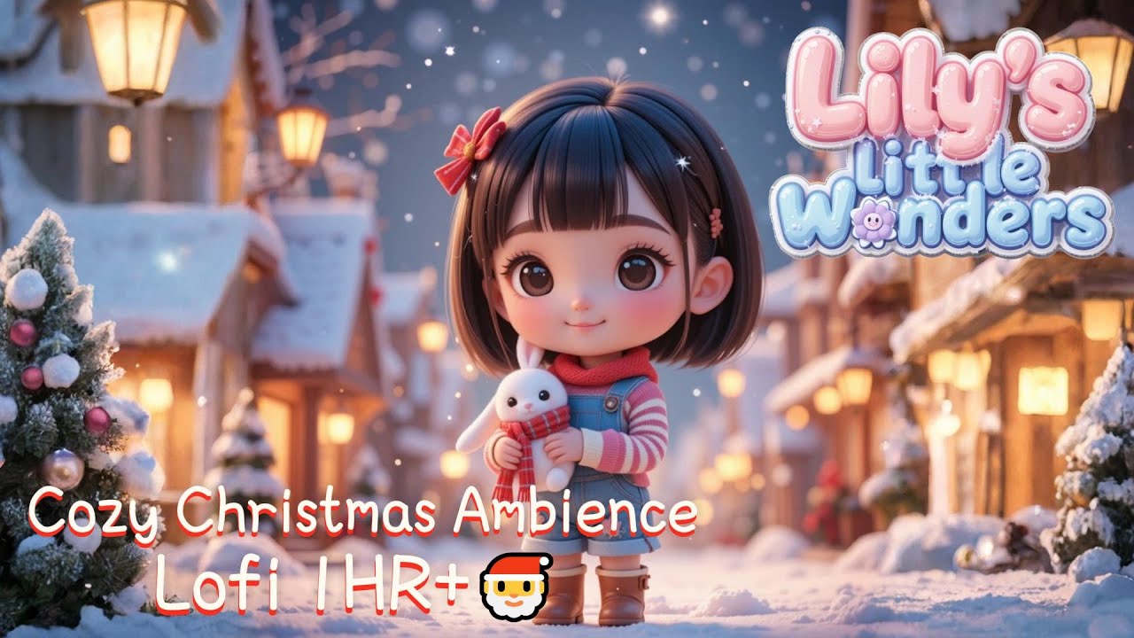 Cozy Christmas Ambience & Kawaii Lofi Music 🎄 Upbeat to Relaxing Winter Beats [1 Hour+]