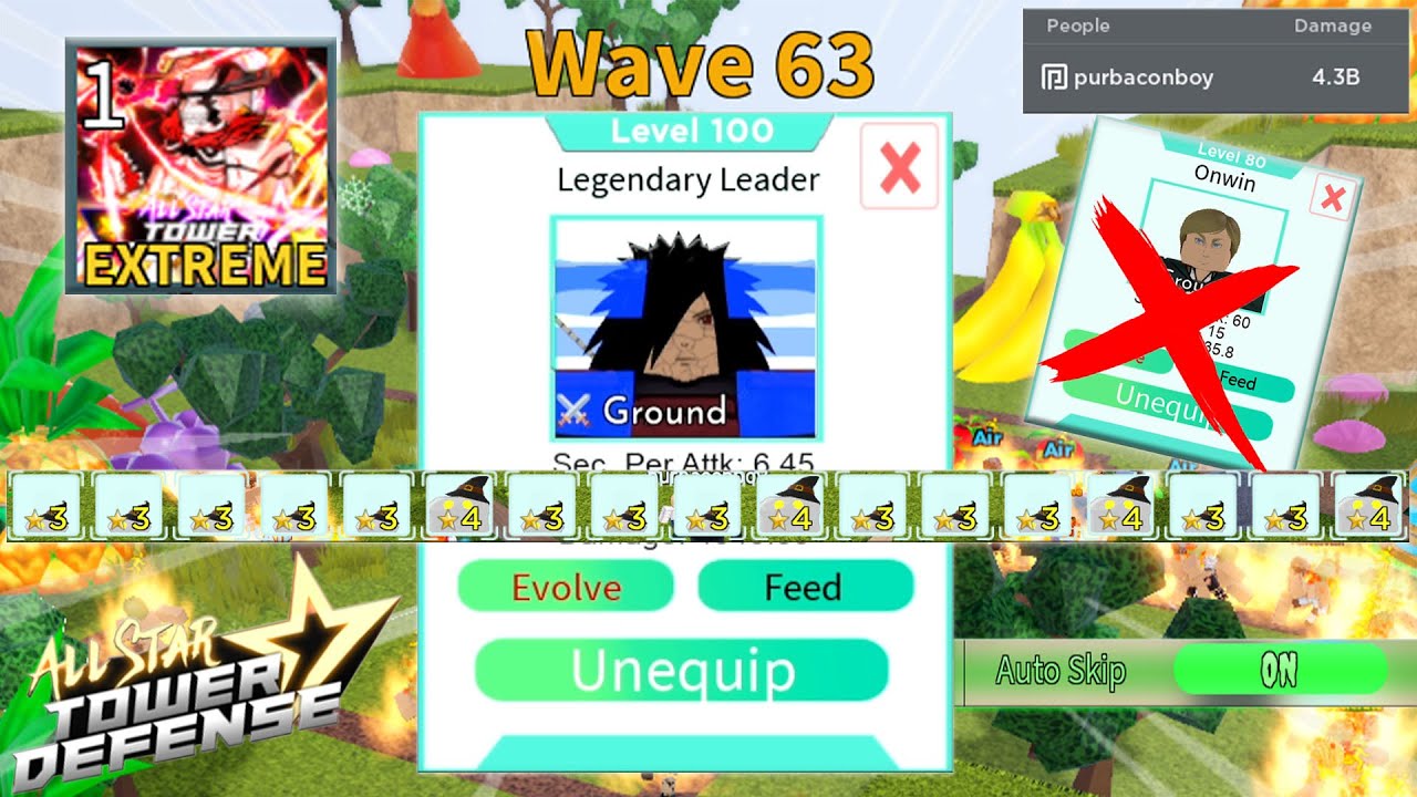 6 Star Madara in Extreme Infinite Mode | AFK/LAZY EXP Farming | Roblox All Star Tower Defense