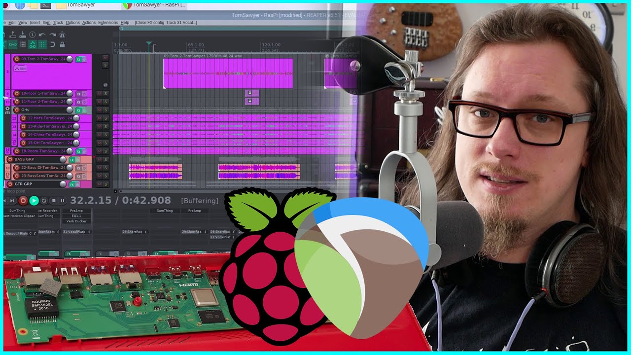 Can we mix an entire song on a Raspberry Pi? Reaper + Tukan Studios
