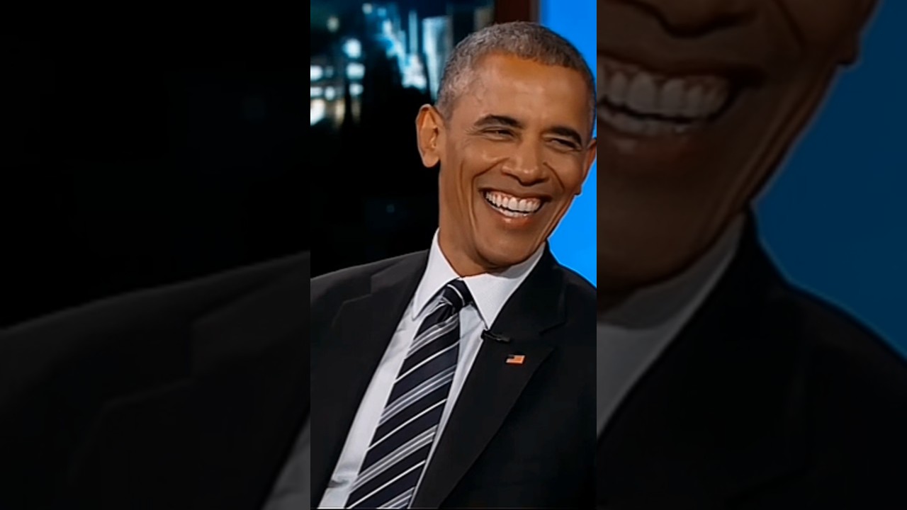 Obama Jokes About  3rd Term 'Michelle Would Leave Me!' 😆 #obama #jimmykimmel #laugh #joke #shorts