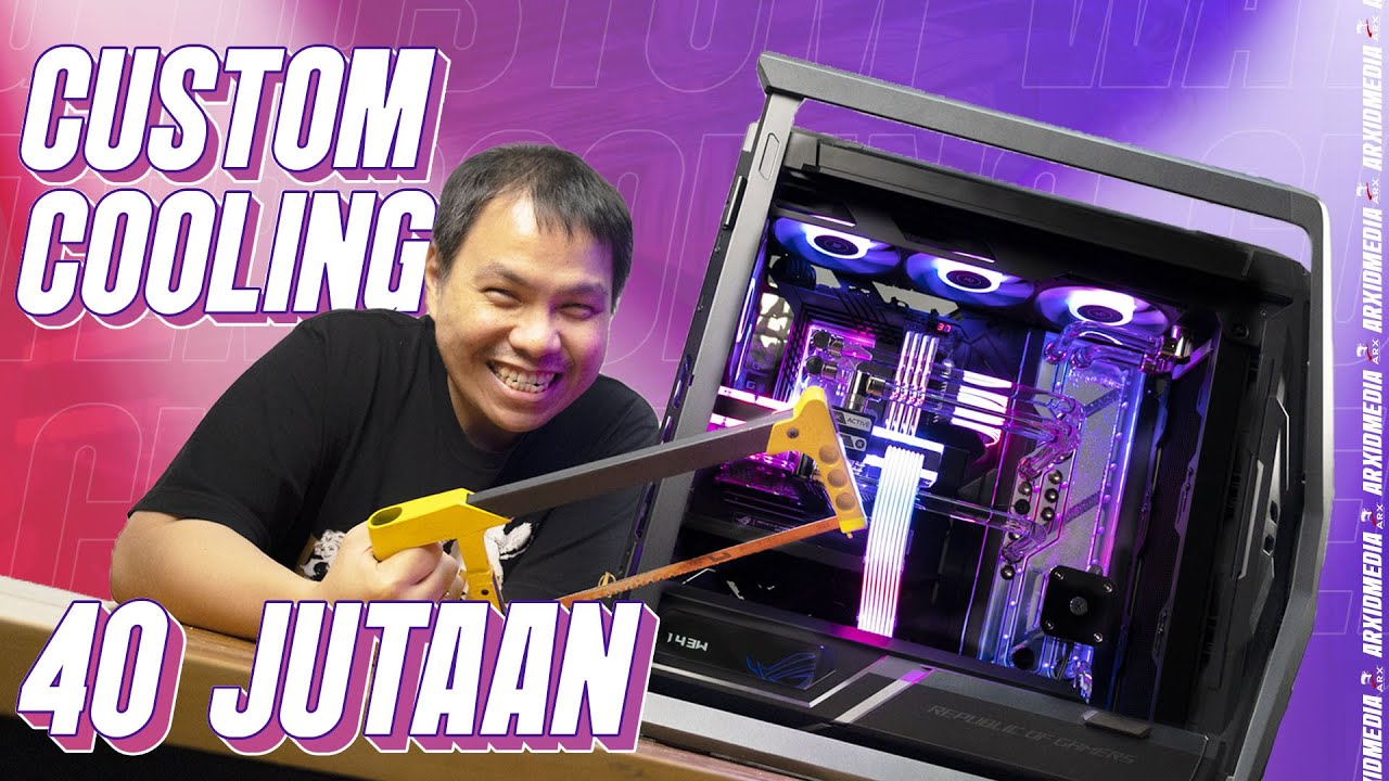 Rakit PC Amburadul Dirombak Jadi PC Custom Water Cooling