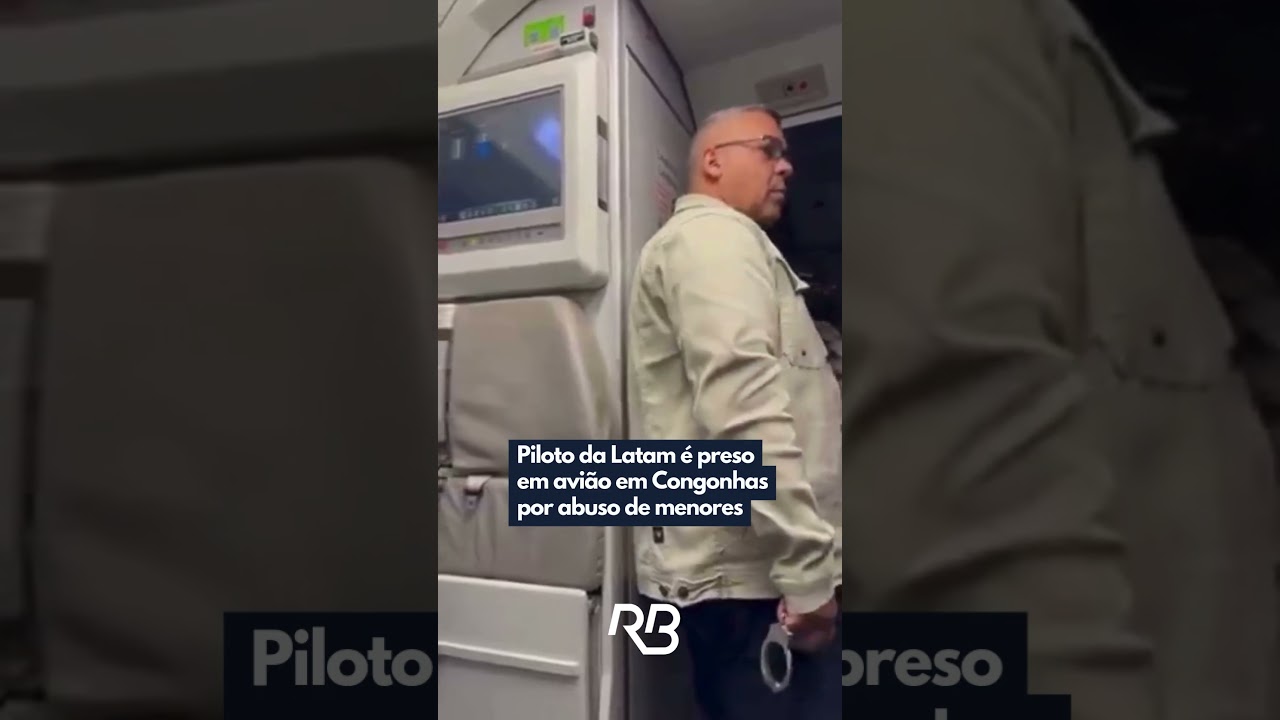 Piloto da Latam &eacute; preso em avi&atilde;o em Congonhas por abuso de menores
