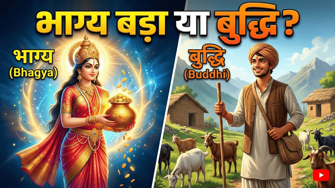 भाग्य बड़ा या बुद्धि? गरीब चरवाहा कैसे बना सम्राट #hindistories
