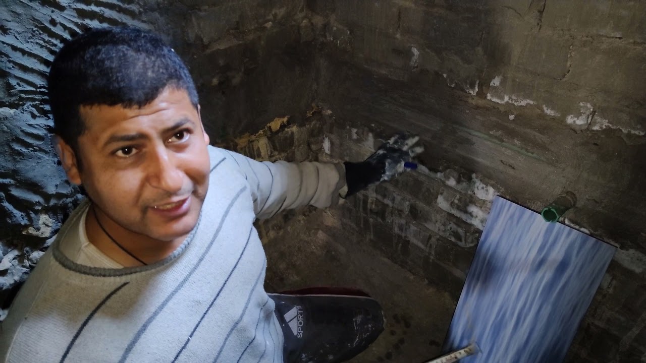 عمل بغداد٠٧٩٠٢١٩٥٣١٦ كبان ليزر تعلم مع جعفر ساف اول تطبيك سيراميك حمام  اختيار كصة جوة جزء (١)
