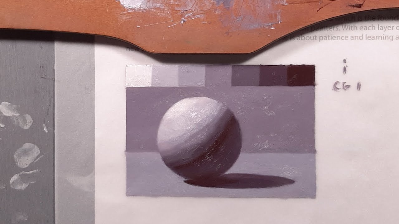 Learning Oil Paints - The Value Sphere Part 1