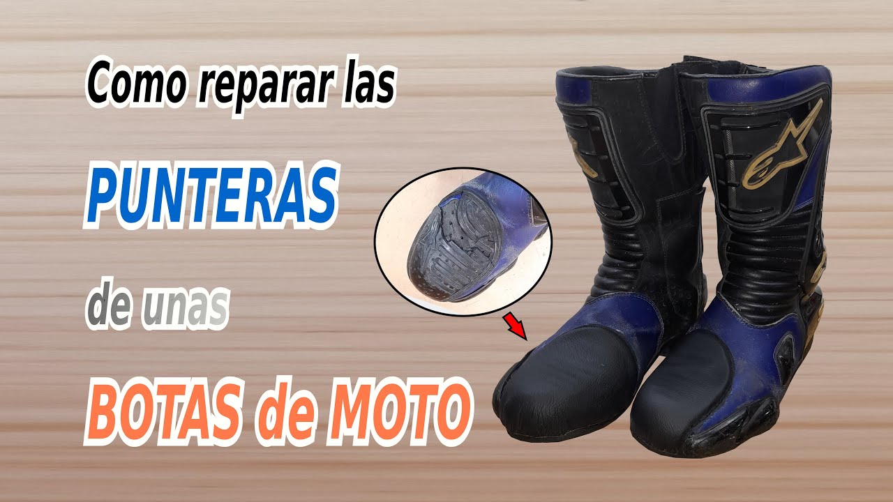 #138 COMO REPARAR LAS PUNTERAS DE UNAS BOTAS DE MOTO.