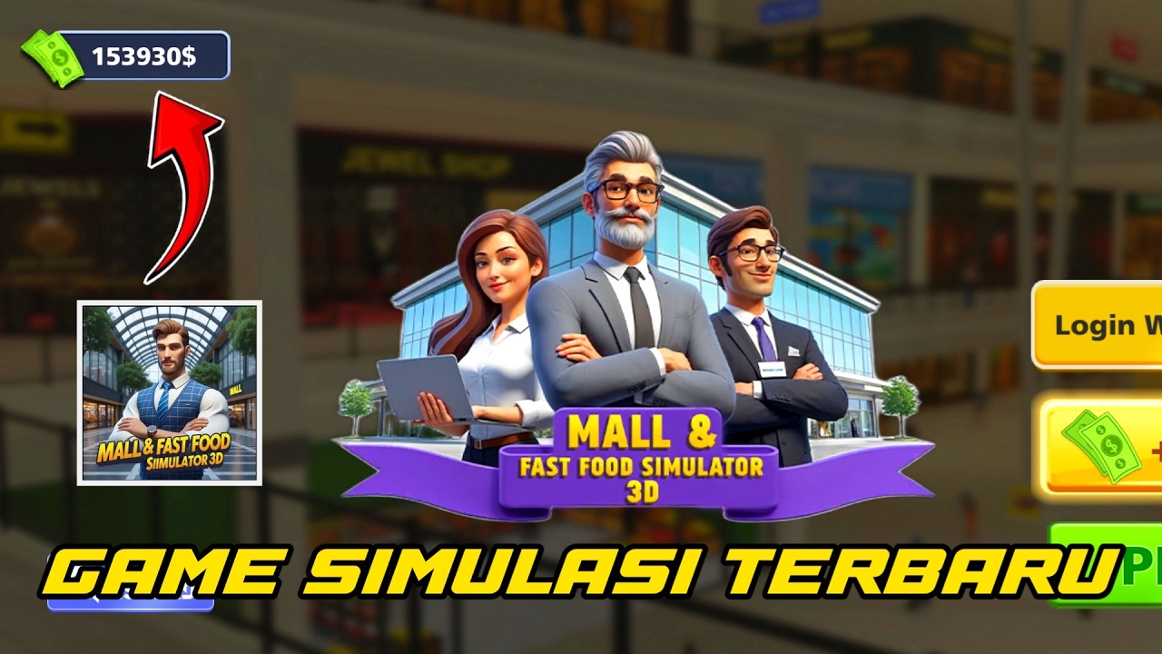 NEWEST ANDROID SIMULATION GAME | MALL AND FASH FOOD SIMULATOR 3D GAMEPLAY