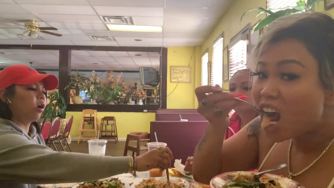 Hot Cafe Thai food mukbang