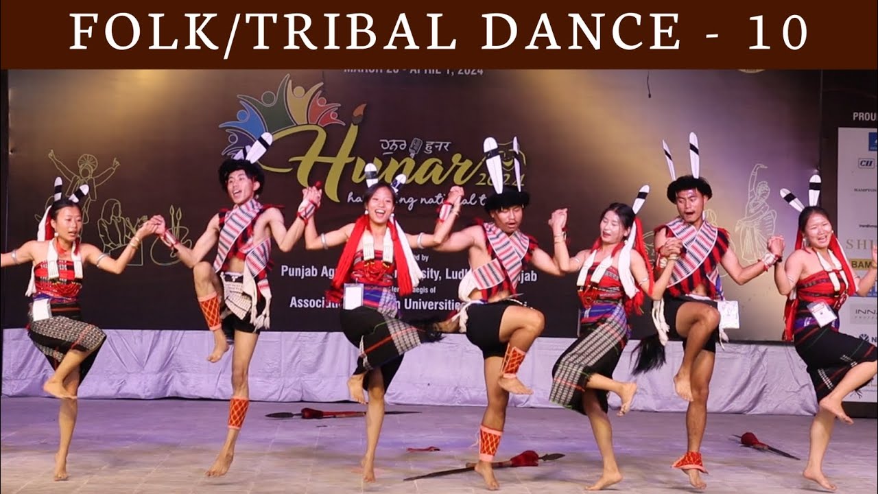 Tokhu Emong Tribal dance by Nagaland University students | AIU National Youth Festival | Hunar | PAU