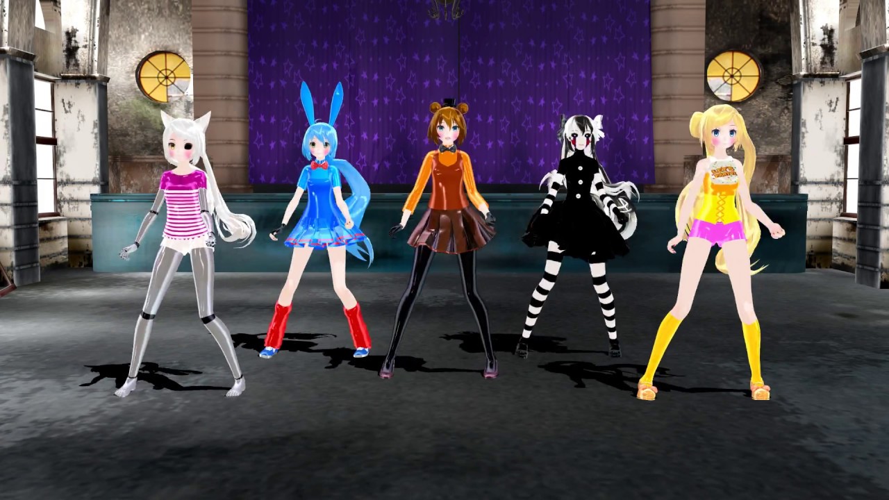 【MMD】Kimagure mercy - FNAF Girls