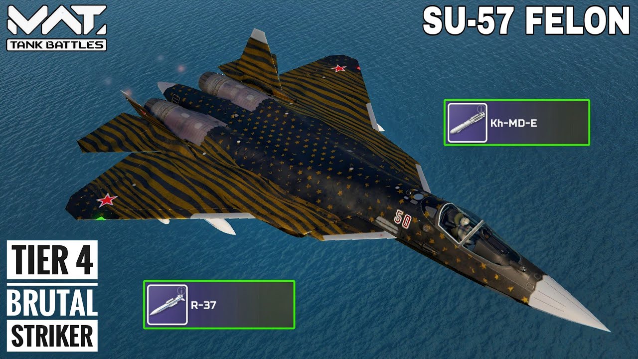 SU-57 FELON -  FULL MK3 MISSILE BRUTAL GAMEPLAY 🔥 MWT :  TANK BATTLES 